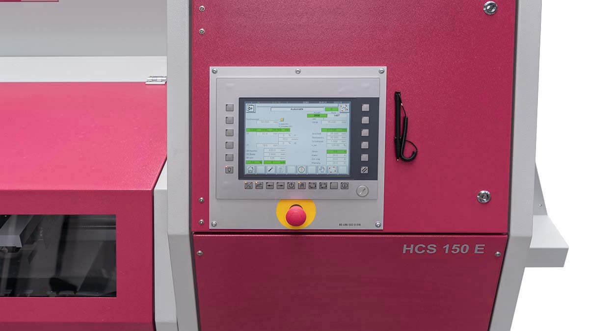 Metallkreissäge mit intuitive SPS Steuerung mit Touch-Screen