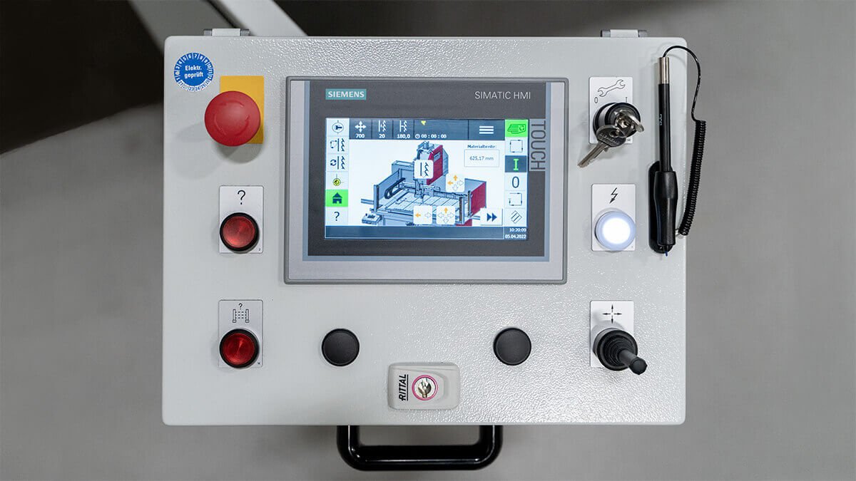 Automatic table band saw LPS-TA intuitive touch control system