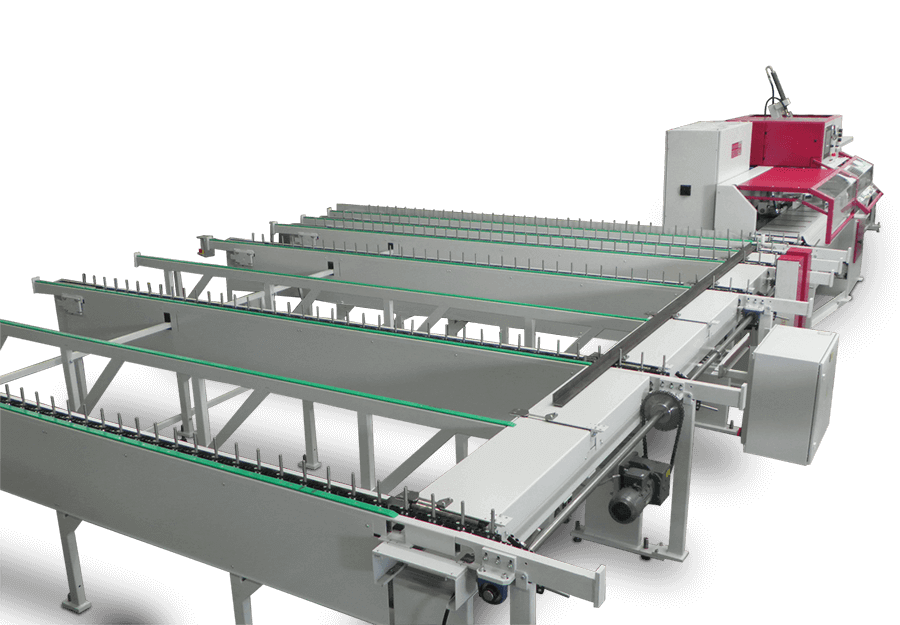 Behringer Eisele Unterflur-Kreissäge PSU-M mit Flachmagazin auf der Zufuhrseite